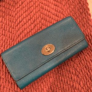 Blue coach wallet
